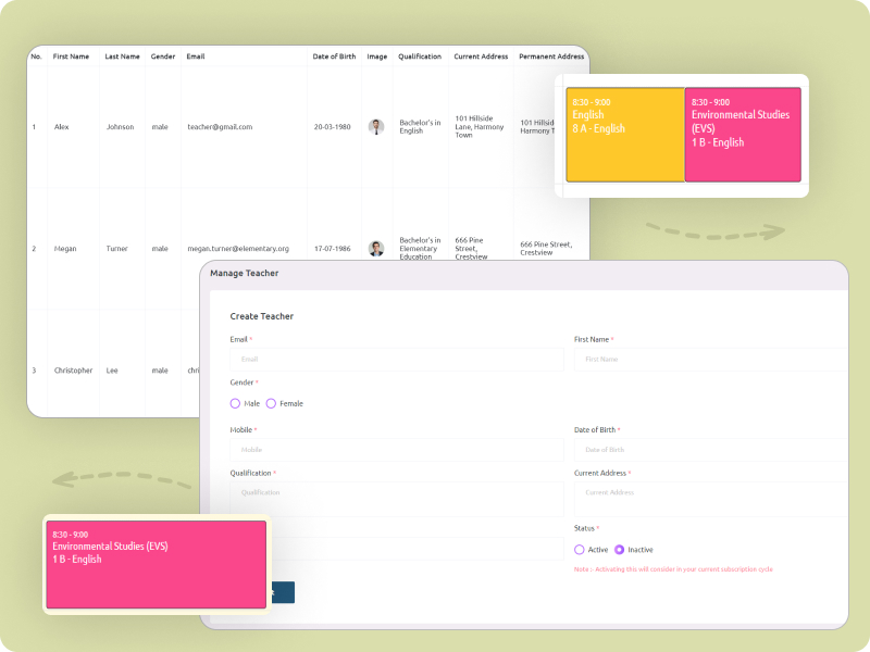 Streamlined Teacher Management